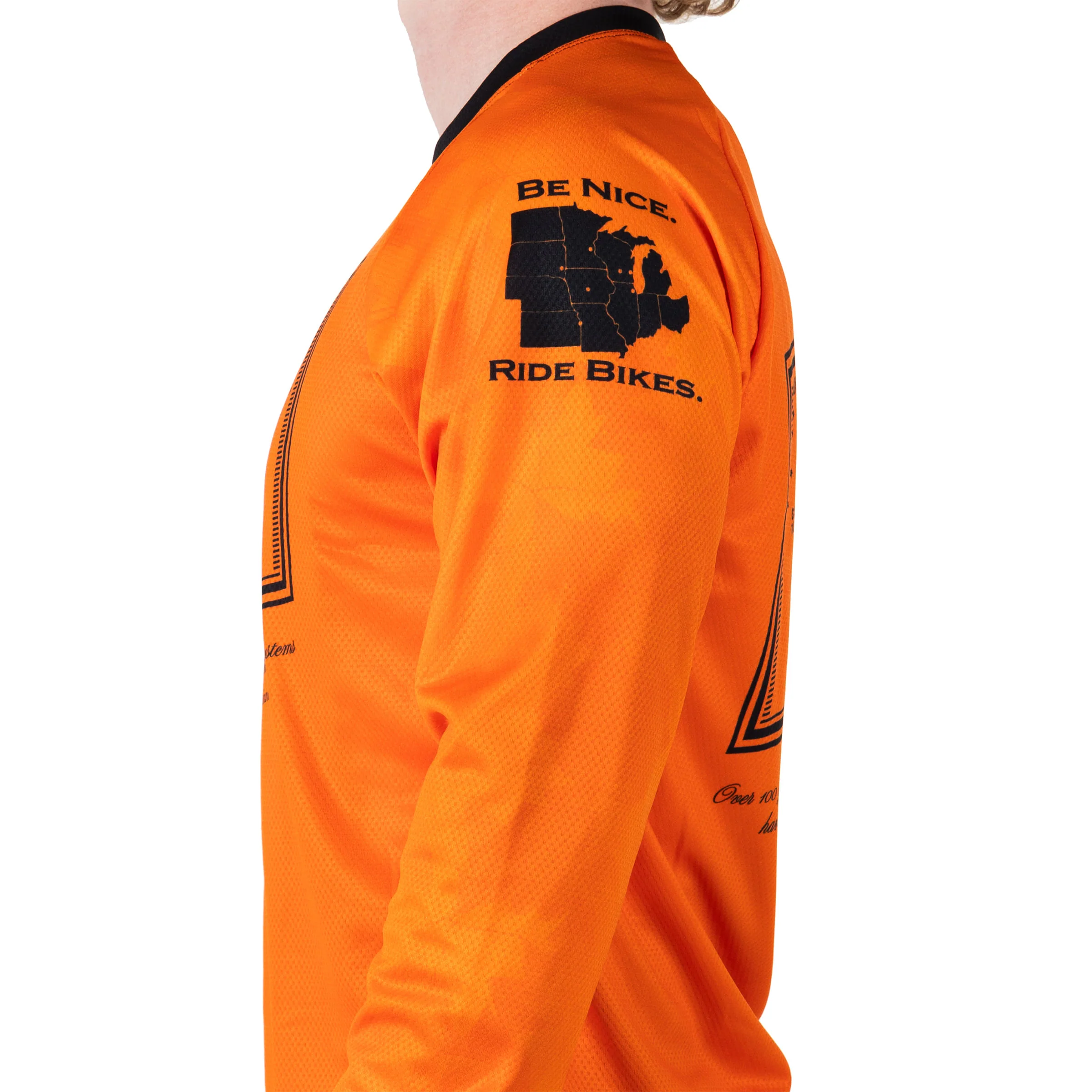 ERIKS Exclusive Midwest Bike Life Long Sleeve Mens MTB Jersey - Image 3