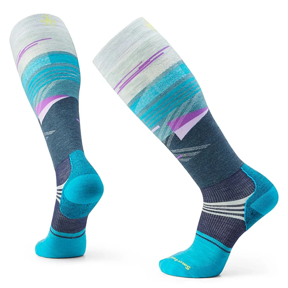 Smartwool Targeted Cushion Broken Lines Pattern Over The Calf Socks